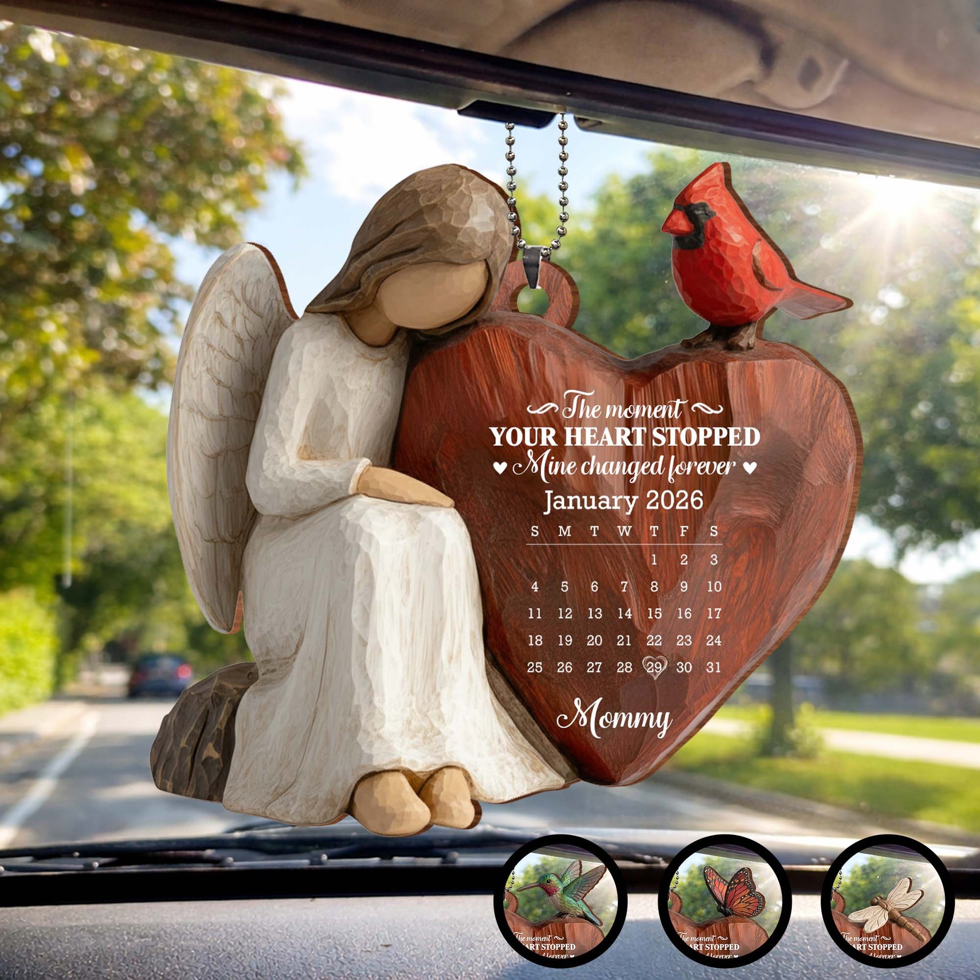 The Moment Our Heart Stopped Heart Calendar Angel Cardinal