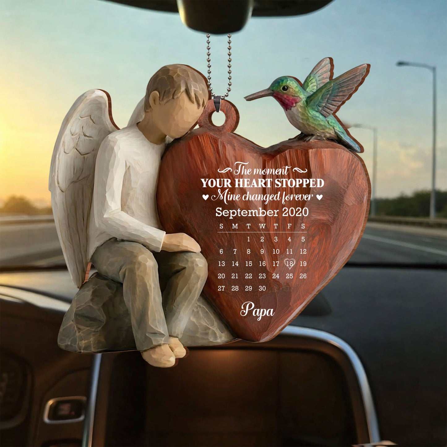 The Moment Your Heart Stopped, Angel And Cardinal Heart Calendar