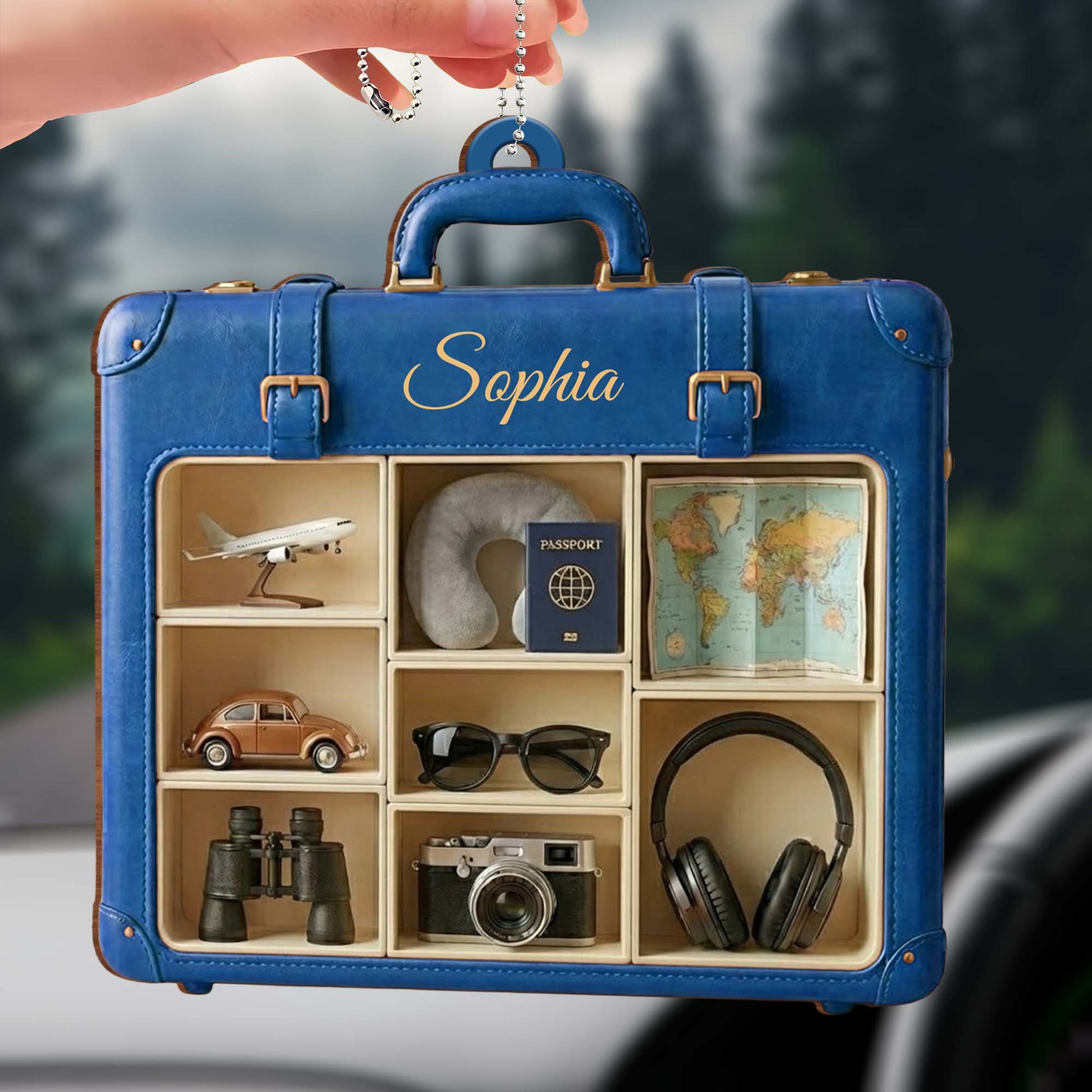 Capture Your Adventures, Travel Essentials Ornament