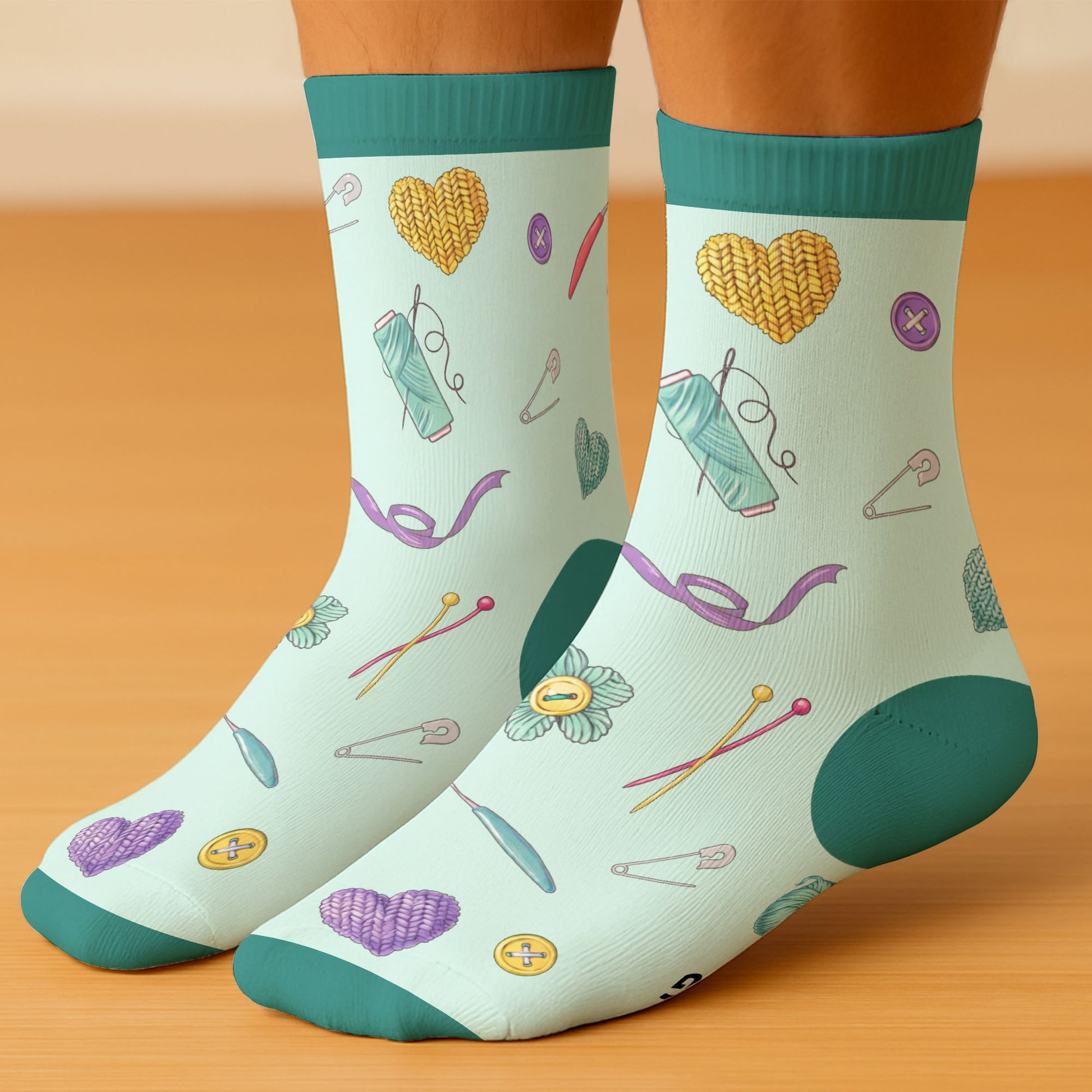 Shhh I'm Counting, Yarn Balls And Knitting Needles