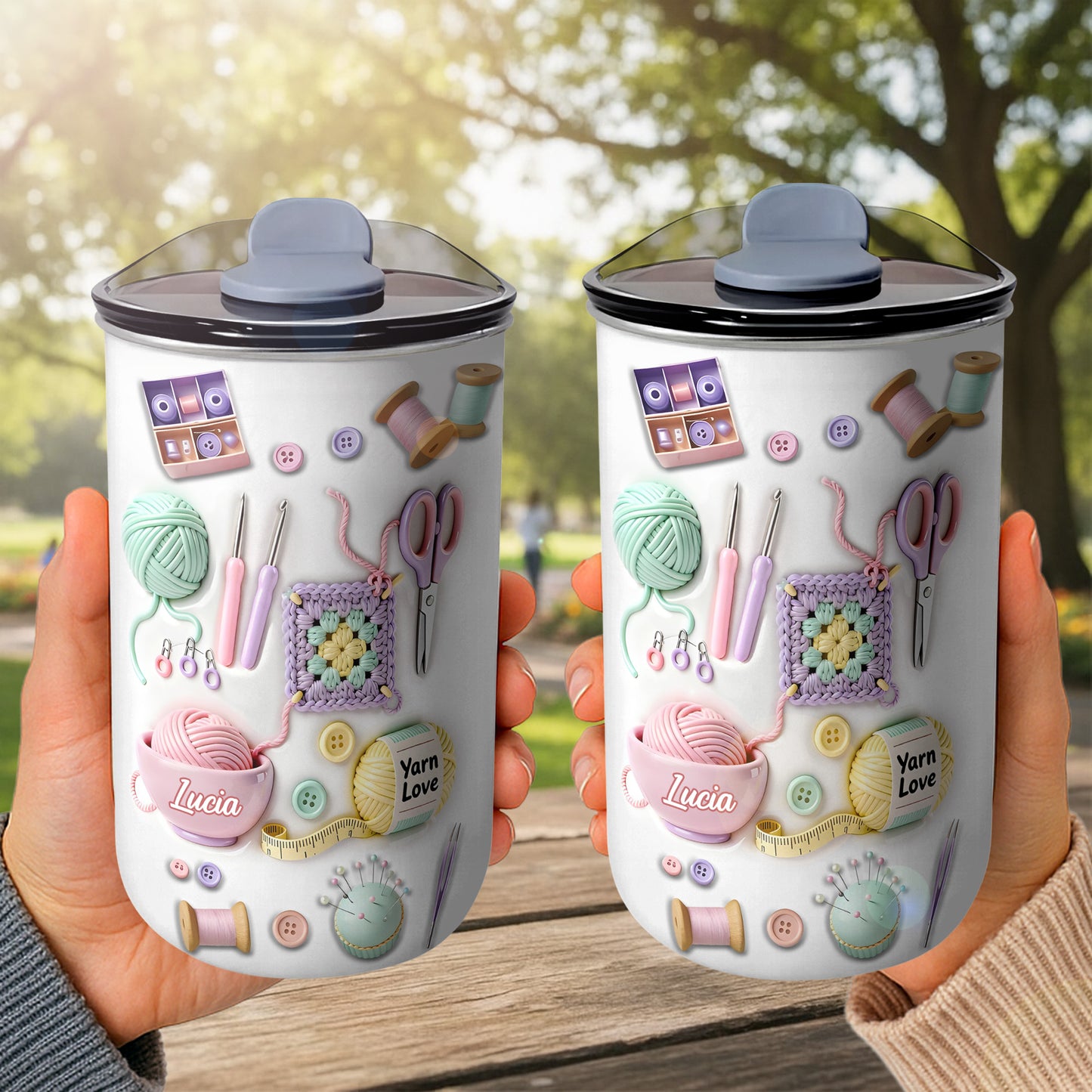 Craft A Unique Surprise Knitting Themed Tumbler