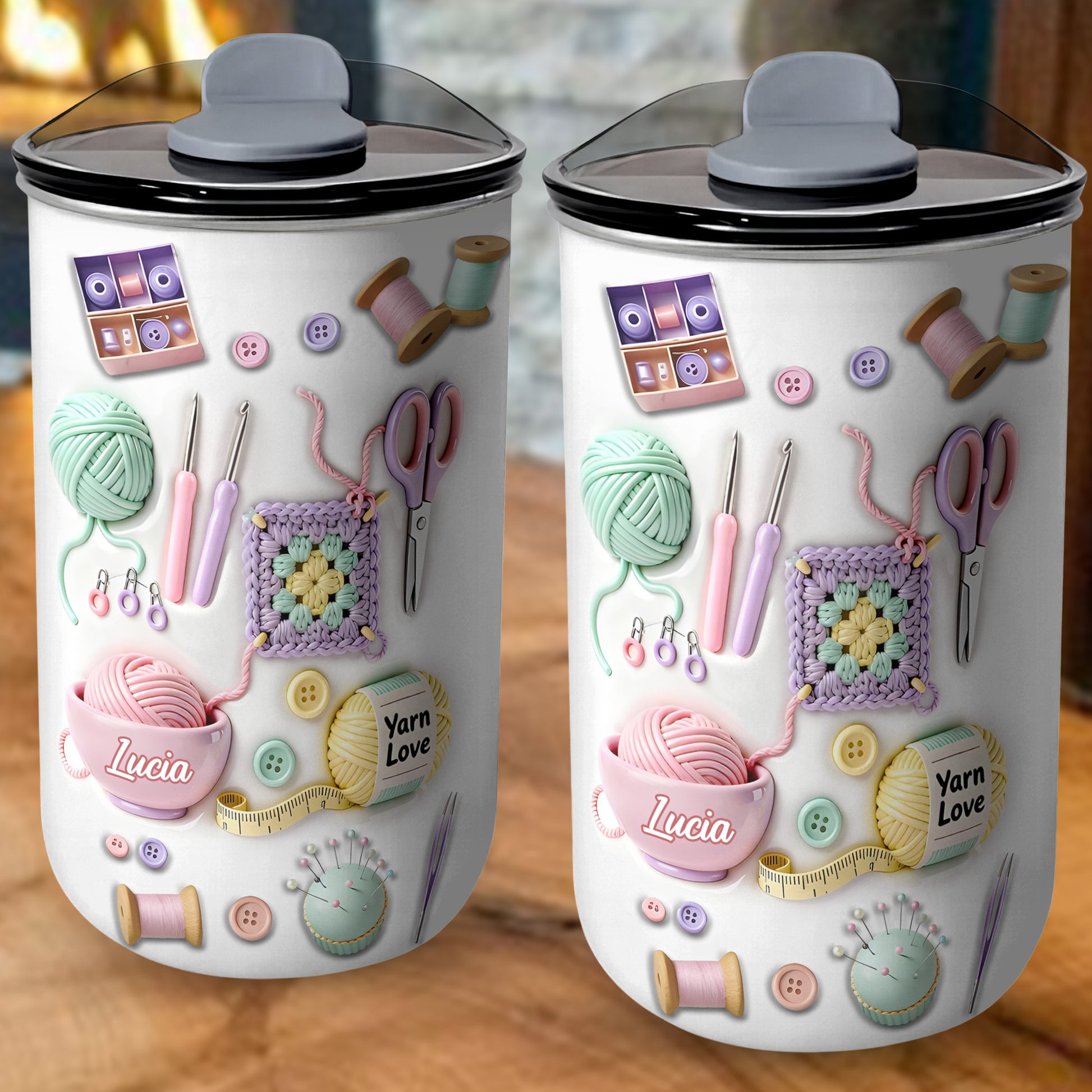 Craft A Unique Surprise Knitting Themed Tumbler