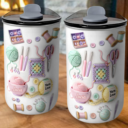 Craft A Unique Surprise Knitting Themed Tumbler