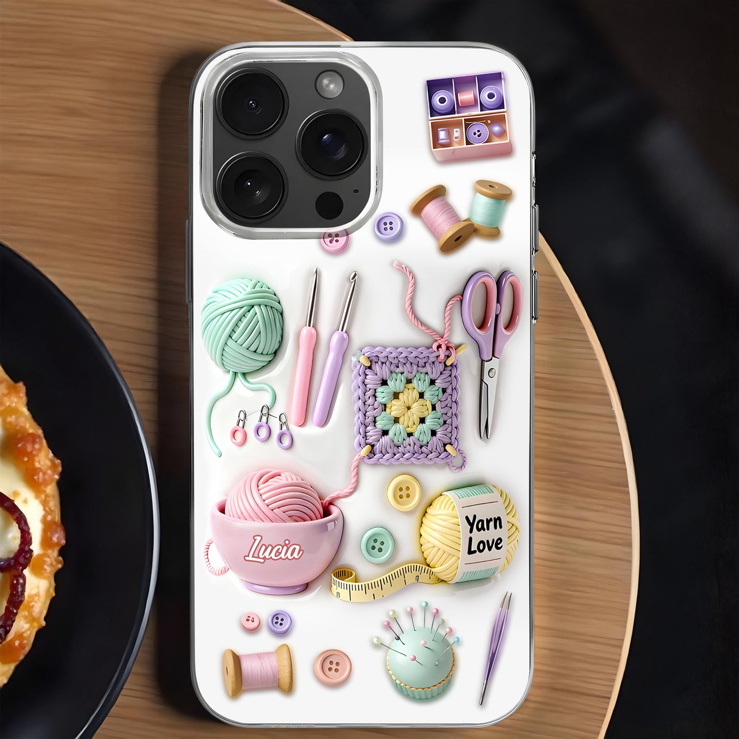 Perfect Gift For Craft Lovers With Yarn And Scissors