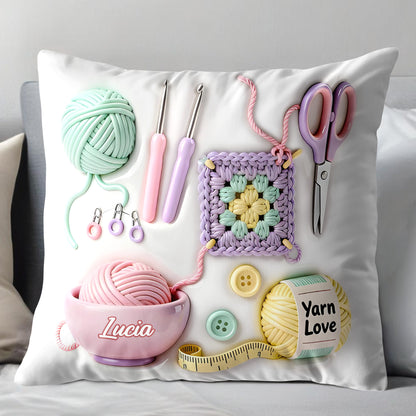 Celebrate the Art of Crafting, Beautiful Personalized Pillow