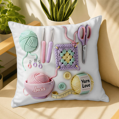 Celebrate the Art of Crafting, Beautiful Personalized Pillow