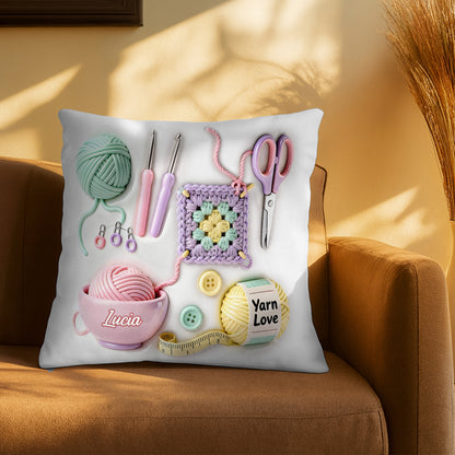 Celebrate the Art of Crafting, Beautiful Personalized Pillow