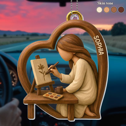 Talented Artist At Work, Customizable With Name