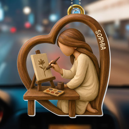 Talented Artist At Work, Customizable With Name