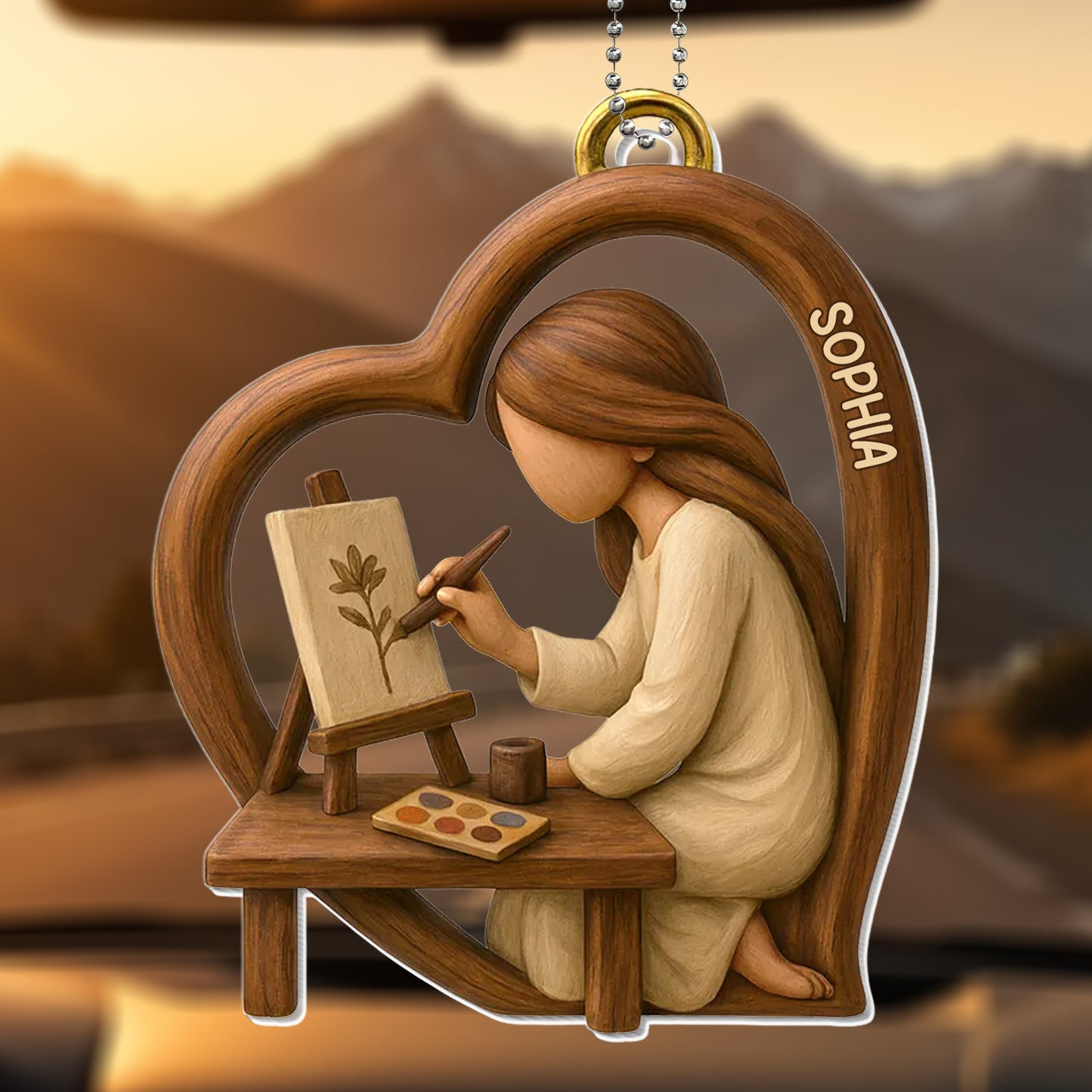 Talented Artist At Work, Customizable With Name