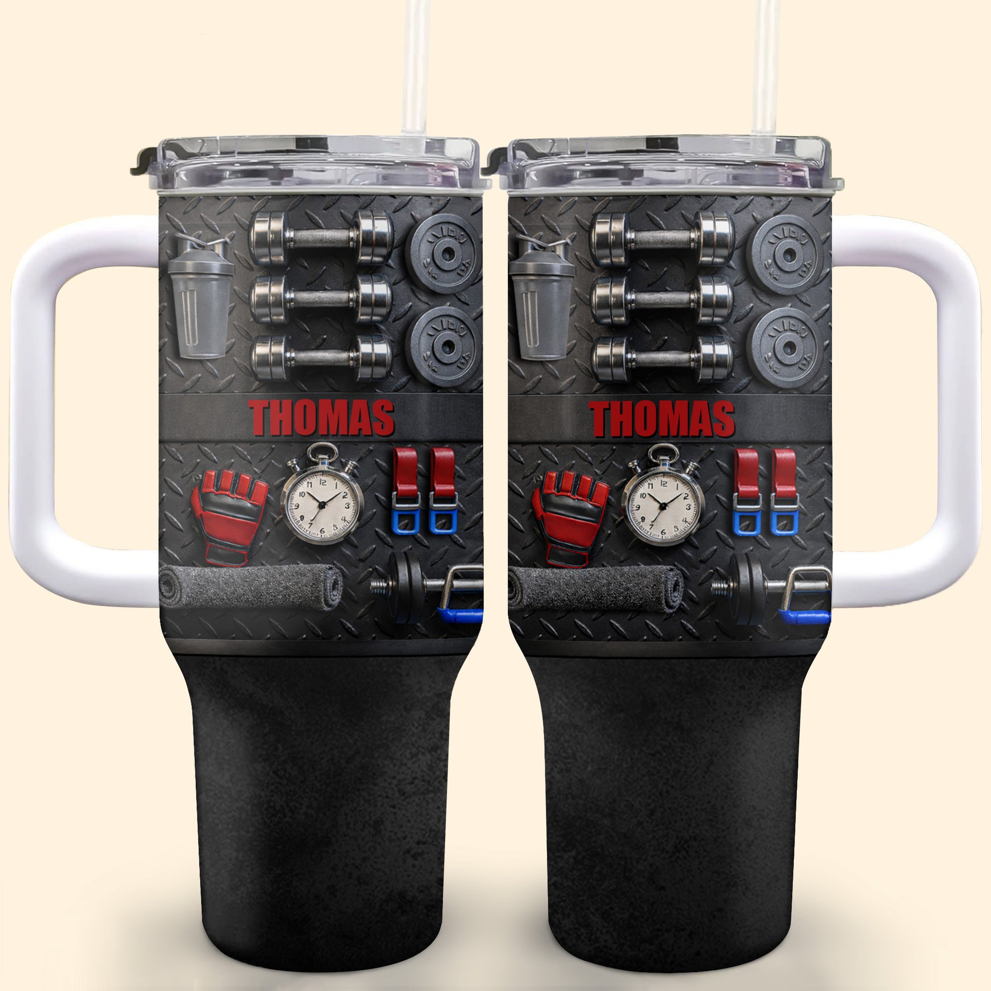 Customizable Gym-Inspired Tumbler For Fitness Lovers