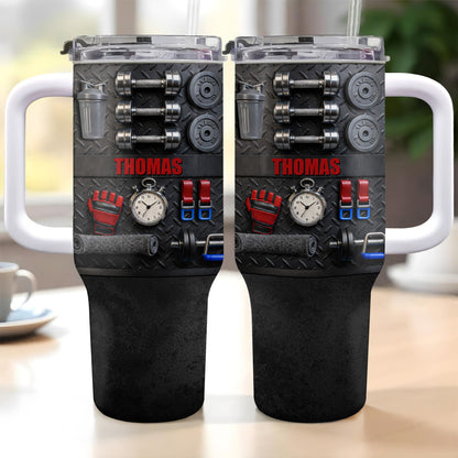 Customizable Gym-Inspired Tumbler For Fitness Lovers