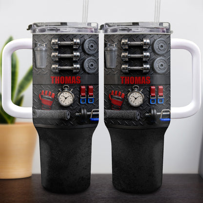 Customizable Gym-Inspired Tumbler For Fitness Lovers