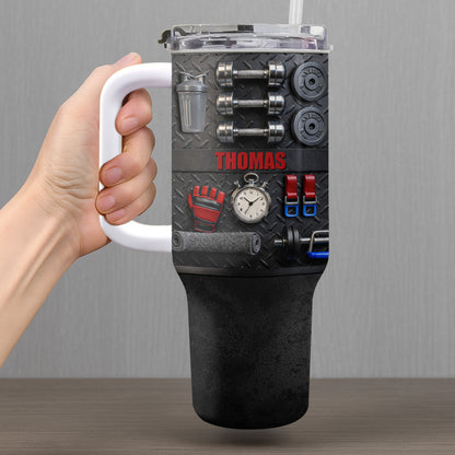 Customizable Gym-Inspired Tumbler For Fitness Lovers