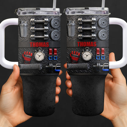 Customizable Gym-Inspired Tumbler For Fitness Lovers
