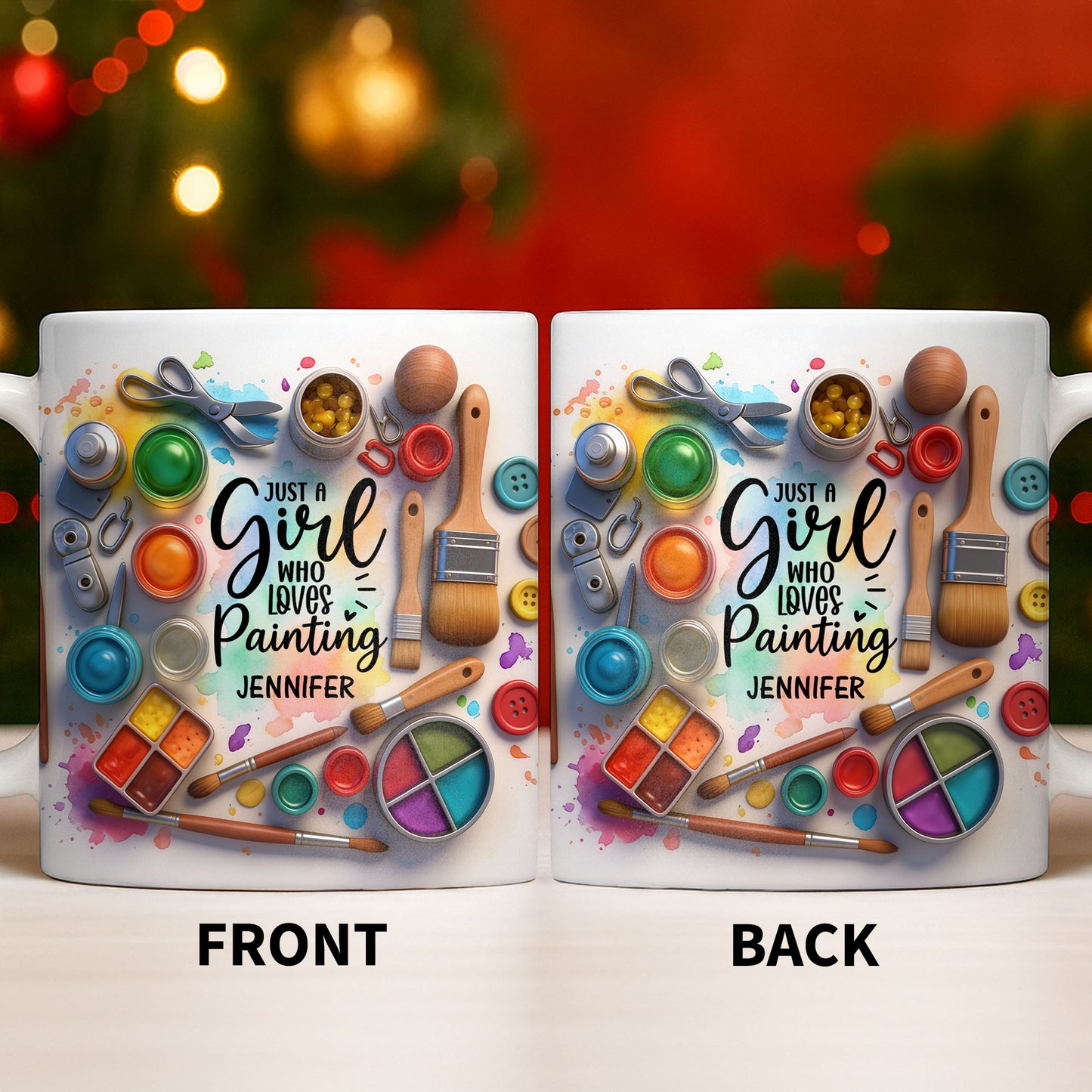 Just A Girl Who Loves Painting With Paints And Brushes