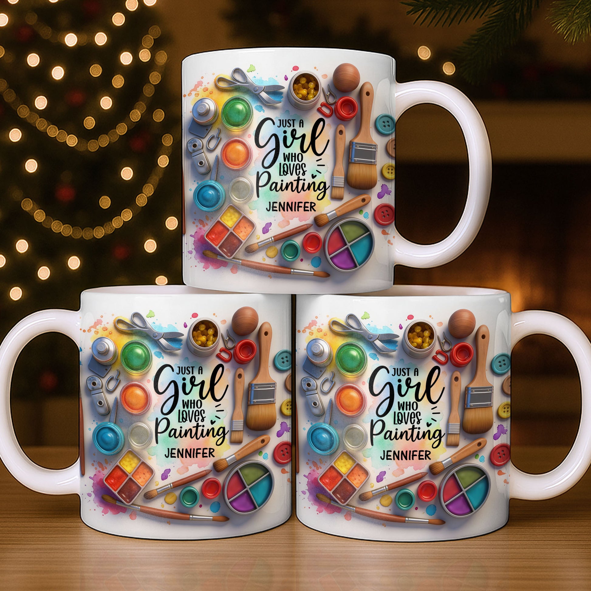 Just A Girl Who Loves Painting With Paints And Brushes