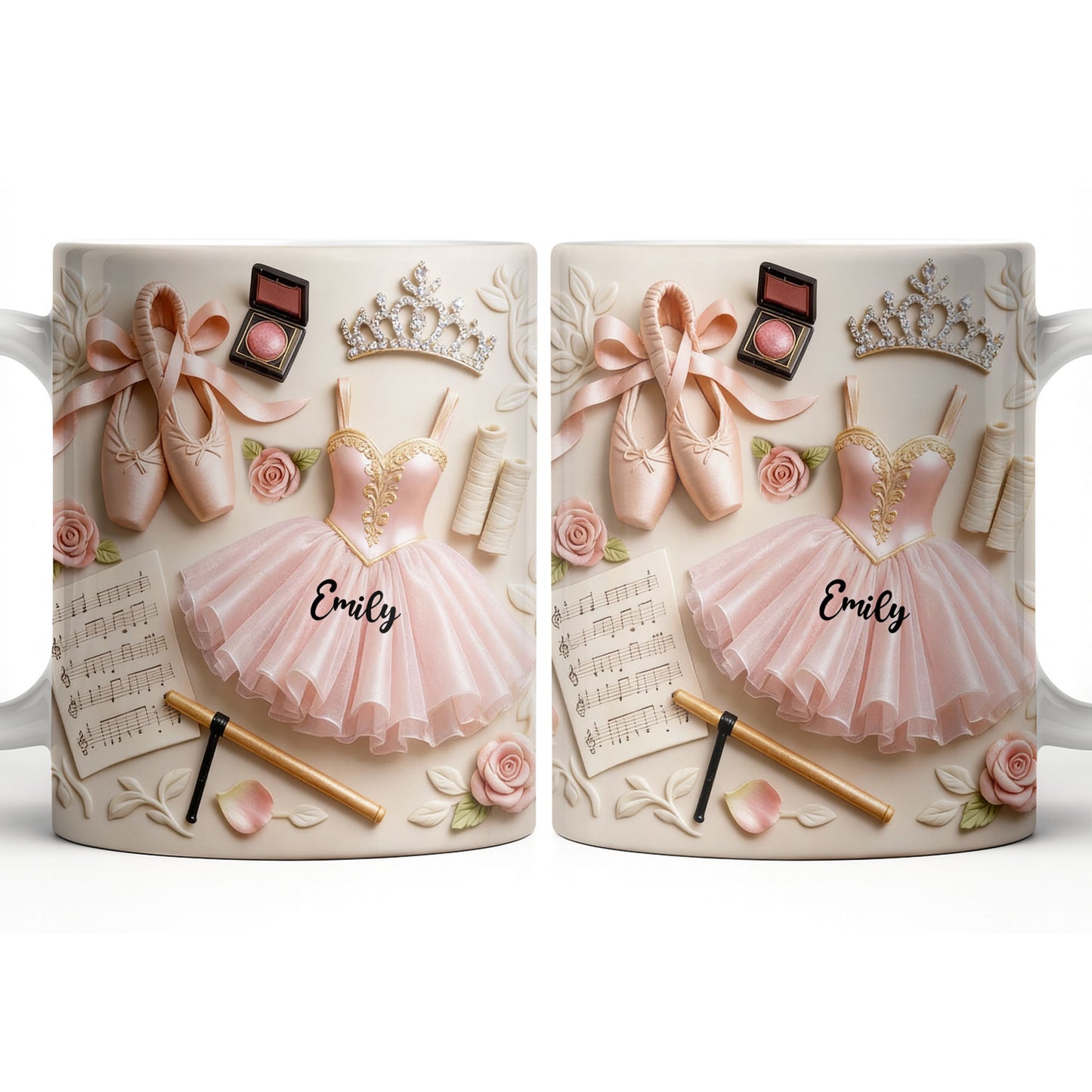 Ballet Slippers And Tutu Personalized Mug