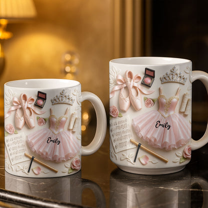 Ballet Slippers And Tutu Personalized Mug