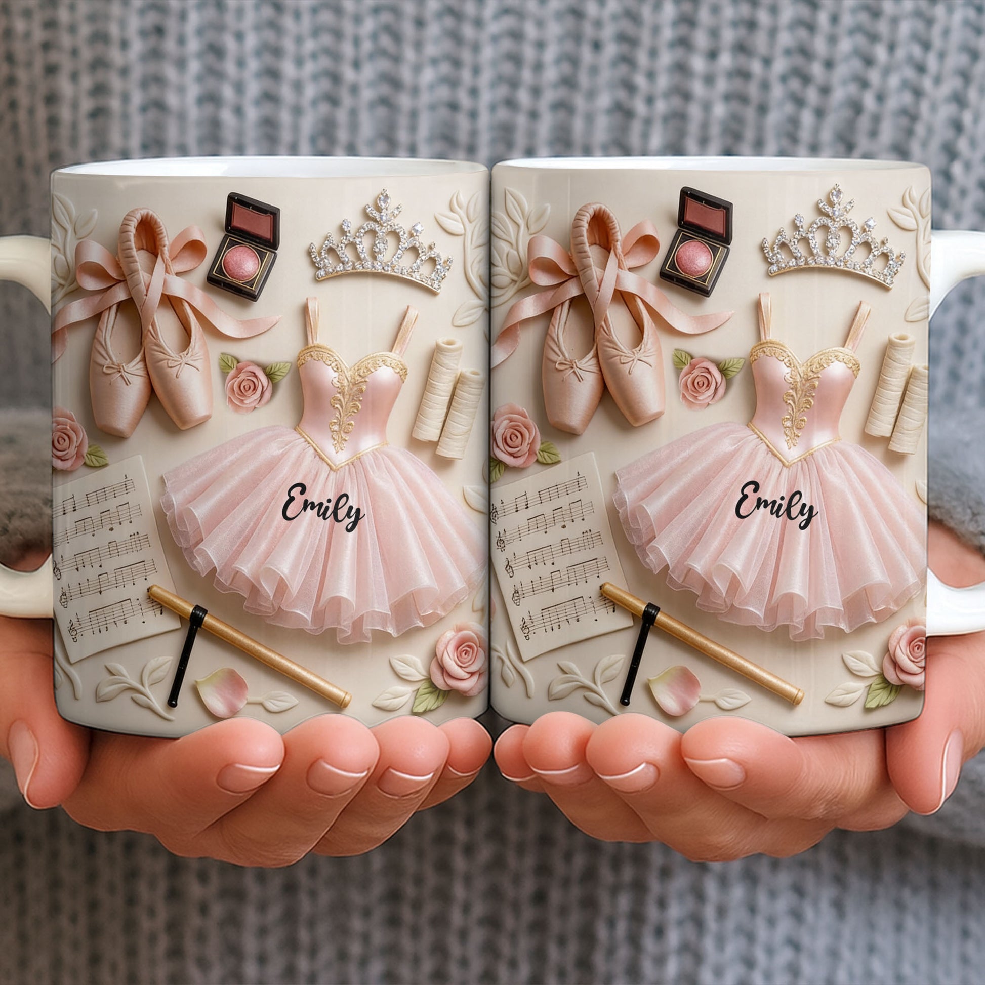 Ballet Slippers And Tutu Personalized Mug