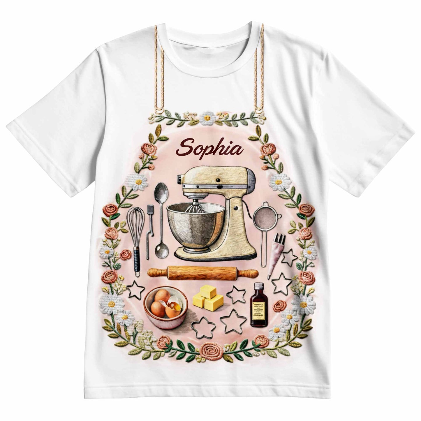 Let's Cook Up Some Love Kitchen Mixer Floral Design