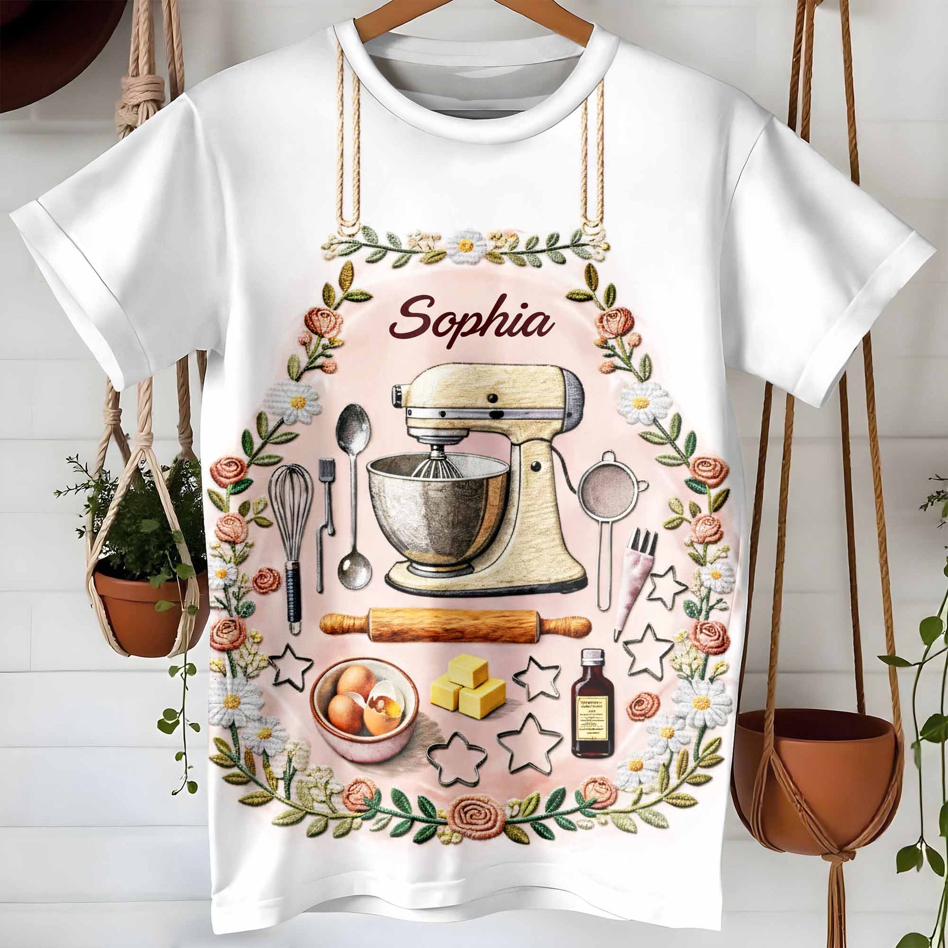 Let's Cook Up Some Love Kitchen Mixer Floral Design