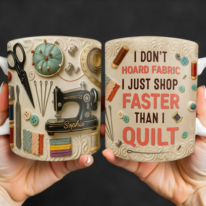 Craft Lover’s Delight Sewing Machine And Tools Mug