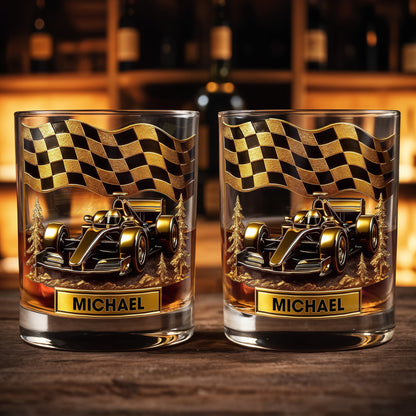 Cherish Your Victories, Celebrate Your Passions, Race Car And Checkered Flag