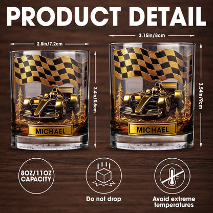 Cherish Your Victories, Celebrate Your Passions, Race Car And Checkered Flag