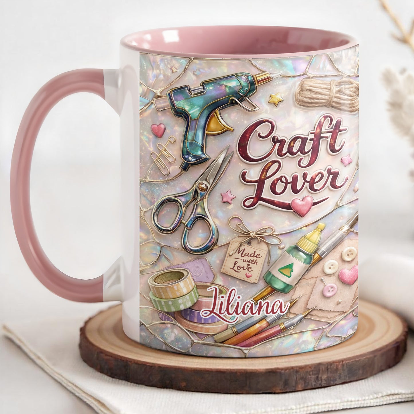 Craft Lover, Made With Love, Hot Glue Gun, Scissors