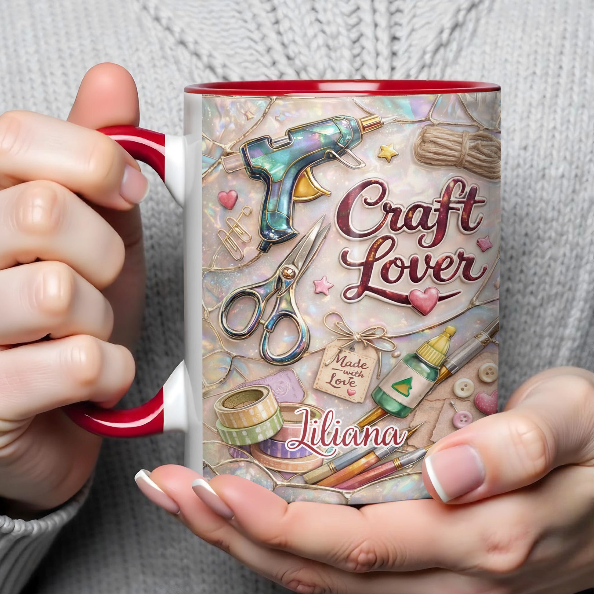 Craft Lover, Made With Love, Hot Glue Gun, Scissors