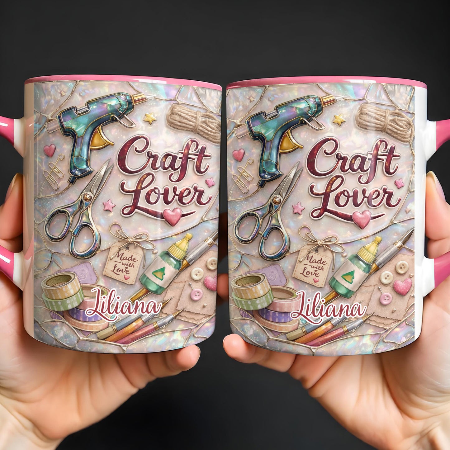 Craft Lover, Made With Love, Hot Glue Gun, Scissors