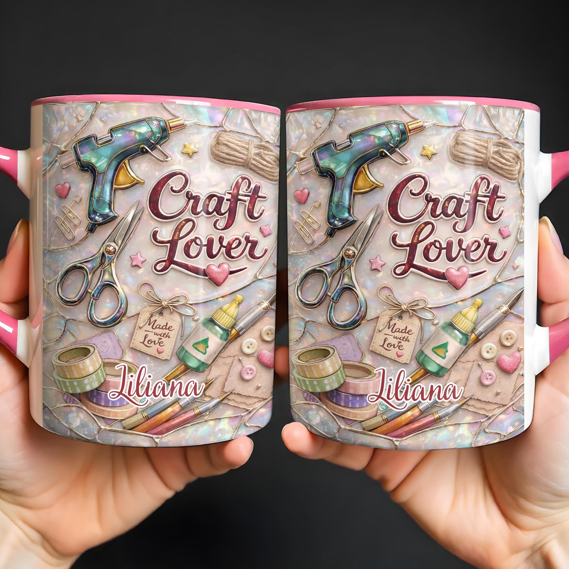 Craft Lover, Made With Love, Hot Glue Gun, Scissors