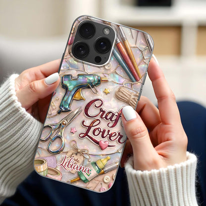 Craft Lover Phone Case Featuring Art Supplies