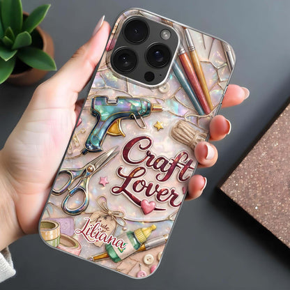 Craft Lover Phone Case Featuring Art Supplies