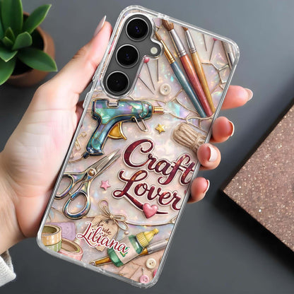 Craft Lover Phone Case Featuring Art Supplies