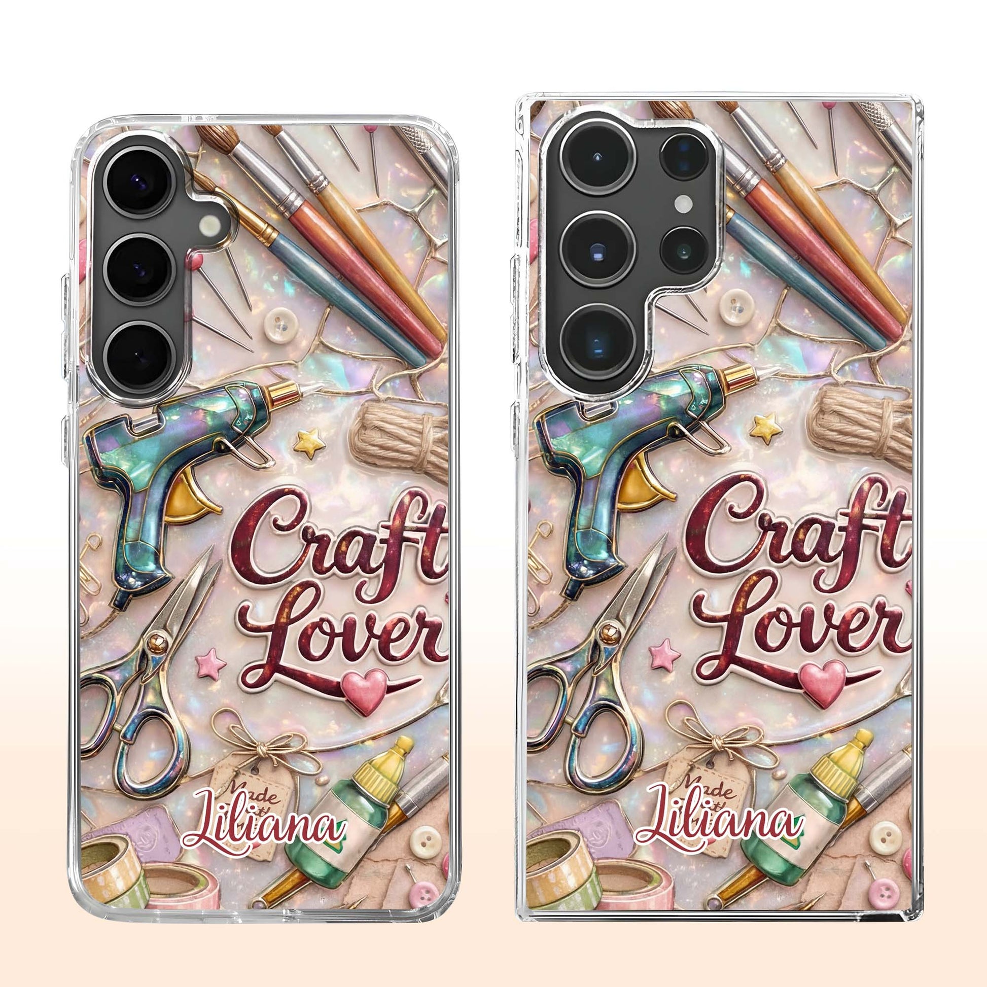 Craft Lover Phone Case Featuring Art Supplies