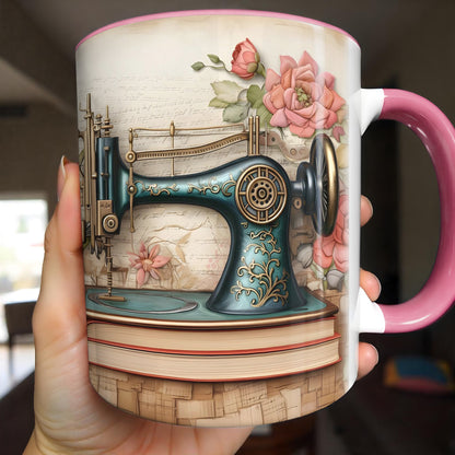 Celebrate Timeless Craftsmanship, Sewing Machine And Flowers