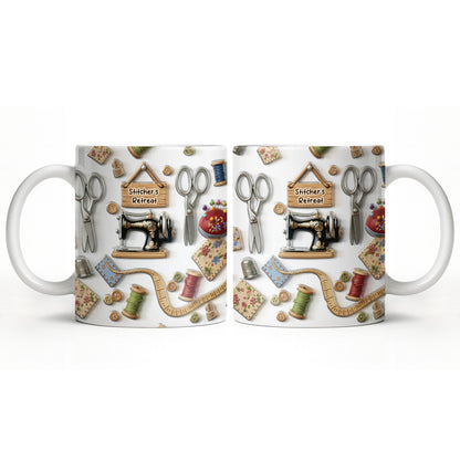 Stitcher's Retreat Sewing Essentials Coffee Mug