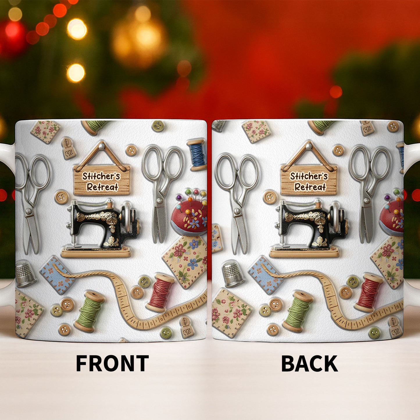 Stitcher's Retreat Sewing Essentials Coffee Mug