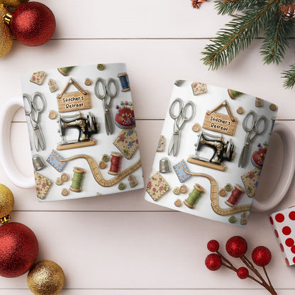 Stitcher's Retreat Sewing Essentials Coffee Mug
