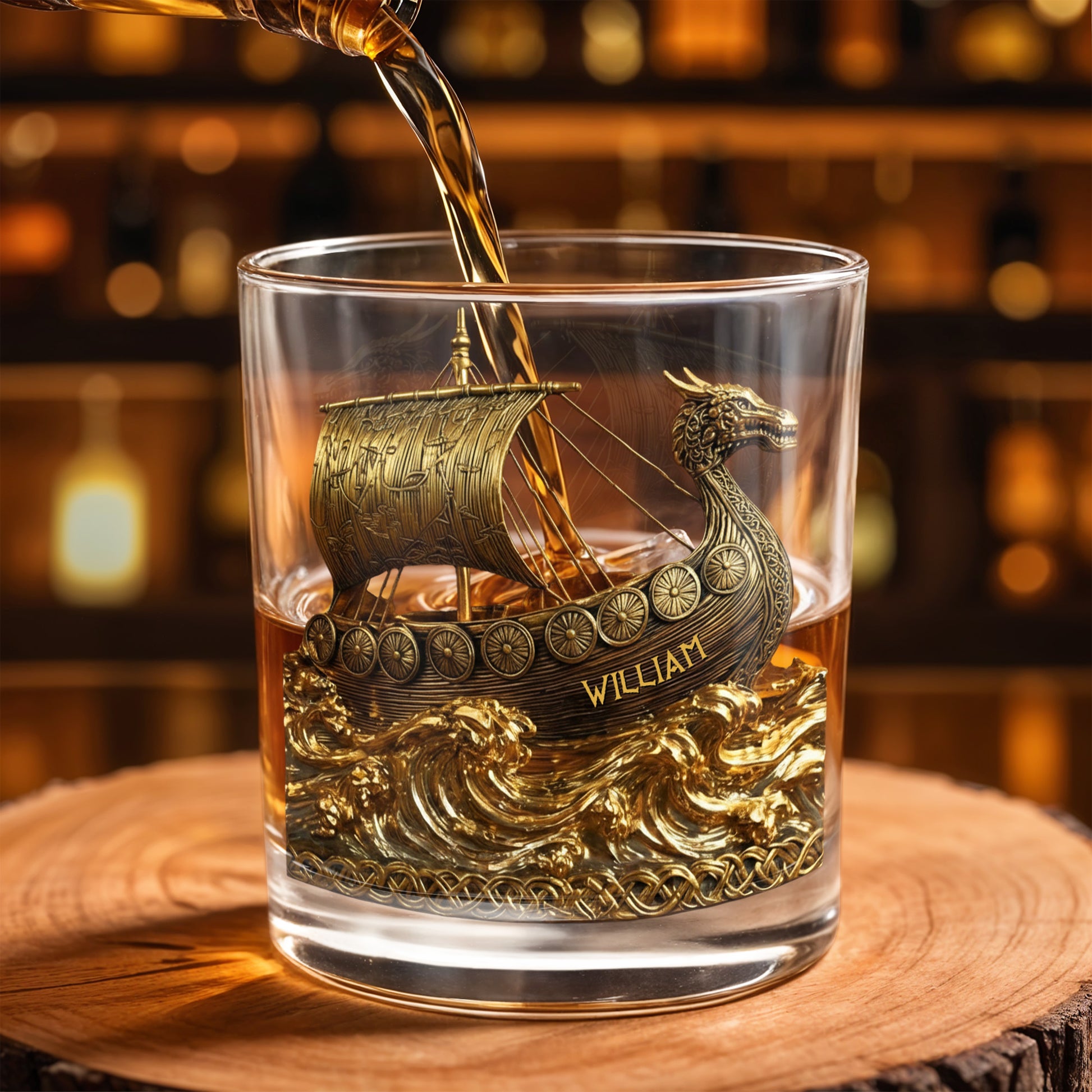 Navigate Through Life With Strength, Ship and Waves Design