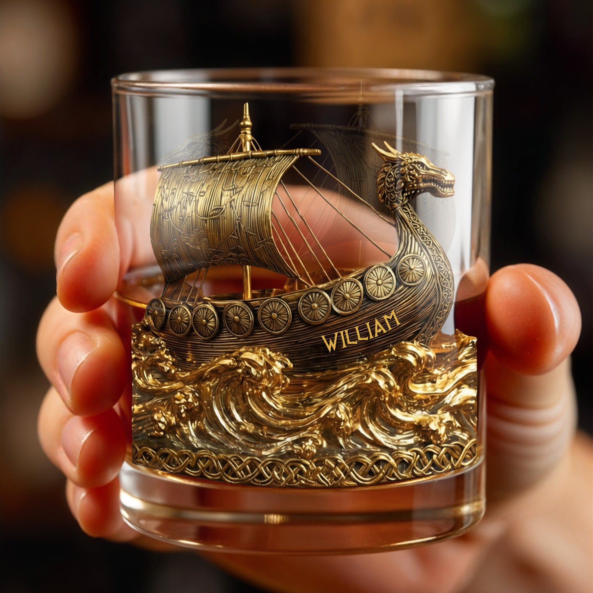 Navigate Through Life With Strength, Ship and Waves Design