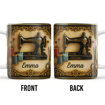 Classic Sewing Machine Design With Elegant Ornaments
