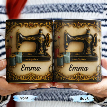 Classic Sewing Machine Design With Elegant Ornaments