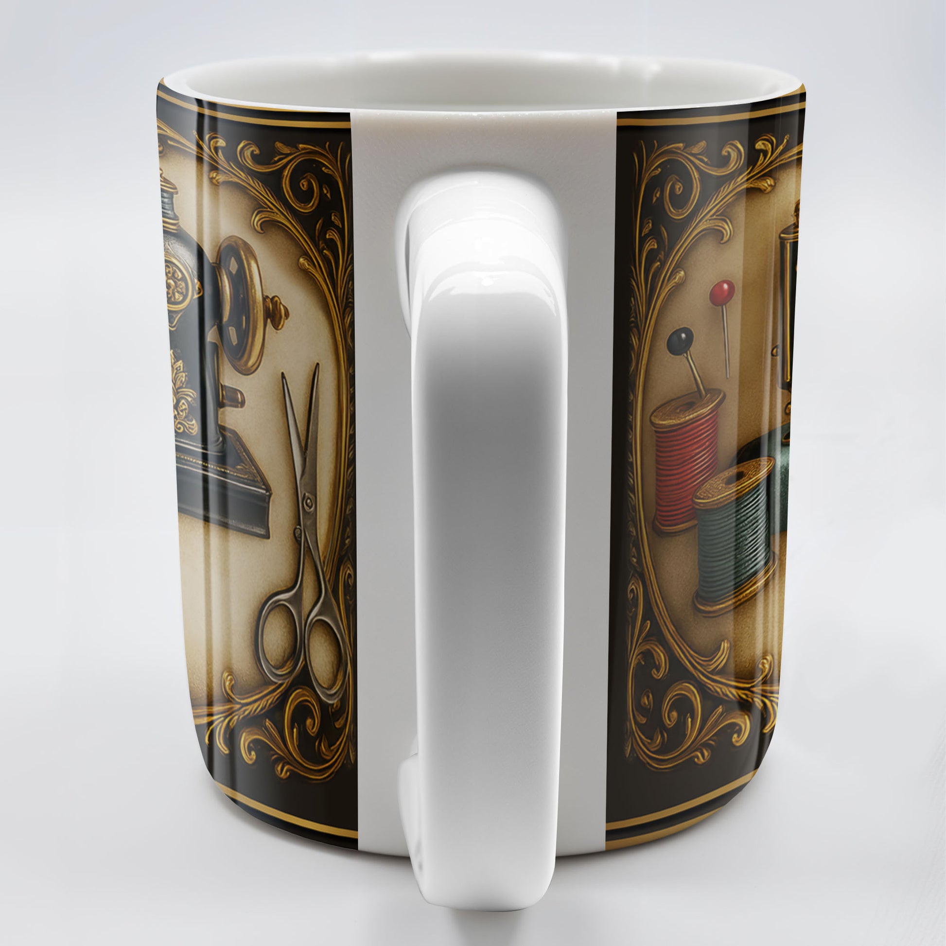 Classic Sewing Machine Design With Elegant Ornaments