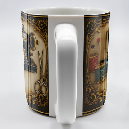 Classic Sewing Machine Design With Elegant Ornaments