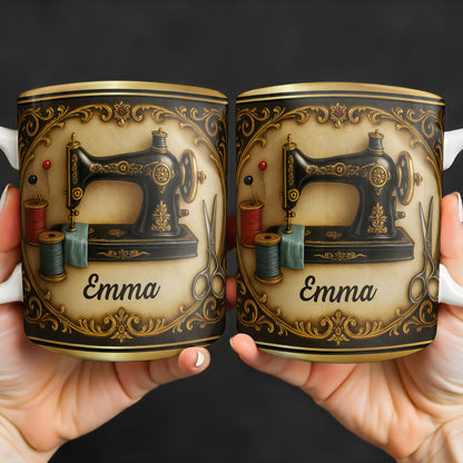 Classic Sewing Machine Design With Elegant Ornaments