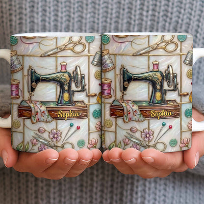 Celebrate Your Creativity With Sewing Machine And Floral Design