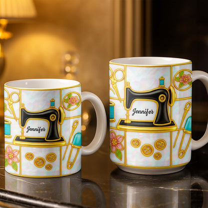 Customizable Name and Design Sewing Enthusiast Mug